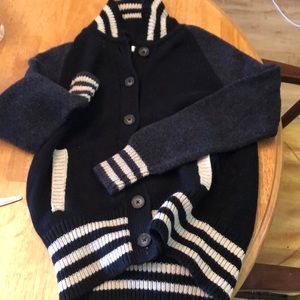 Madewell cardigan varsity jacket size small